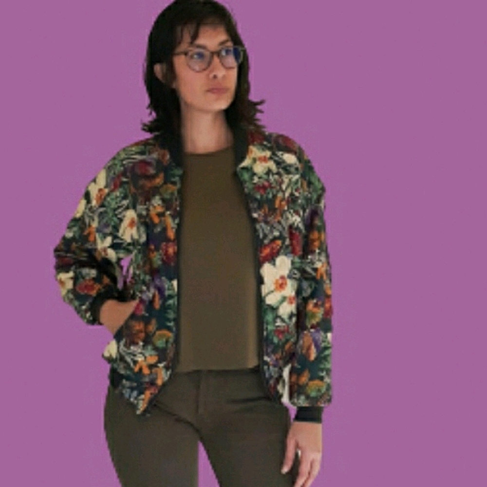 ROBERT STOCK VTG 80's/90's SILK JACKET